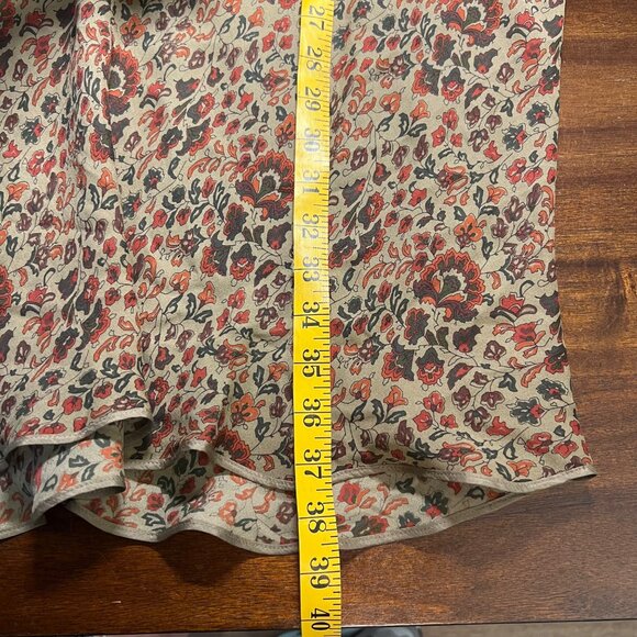 Vintage Sundance Silk Maxi Skirt Nature Boho Fairy Whimsigoth Flowy Size 16 - Picture 8 of 10